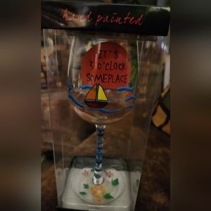 Hand painted 5 o'clock somewhere